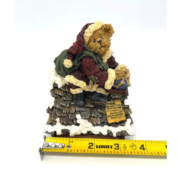 Boyds Bear Collection Klaus Jinglebear Music Box Up on the Roof Top Tested Works - Picture 9 of 10